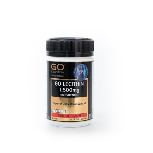 GO HEALTHY Lecithin 1500 120caps-Matakana Pharmacy